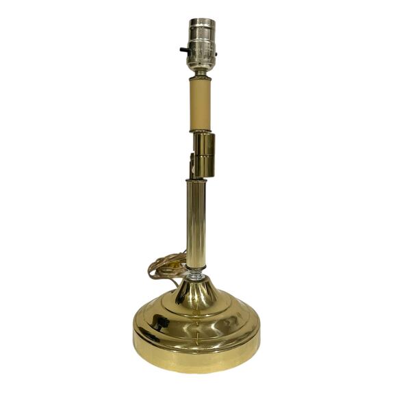 Vintage Swing Arm Brass 13” Table Desk Lamp Underwriters Laboratories - Picture 5 of 11